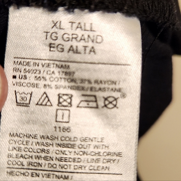 Old Navy | Women's Classic Black Pixie High Waist Wide Leg Pants (Size XL Tall) - Picture 5 of 13